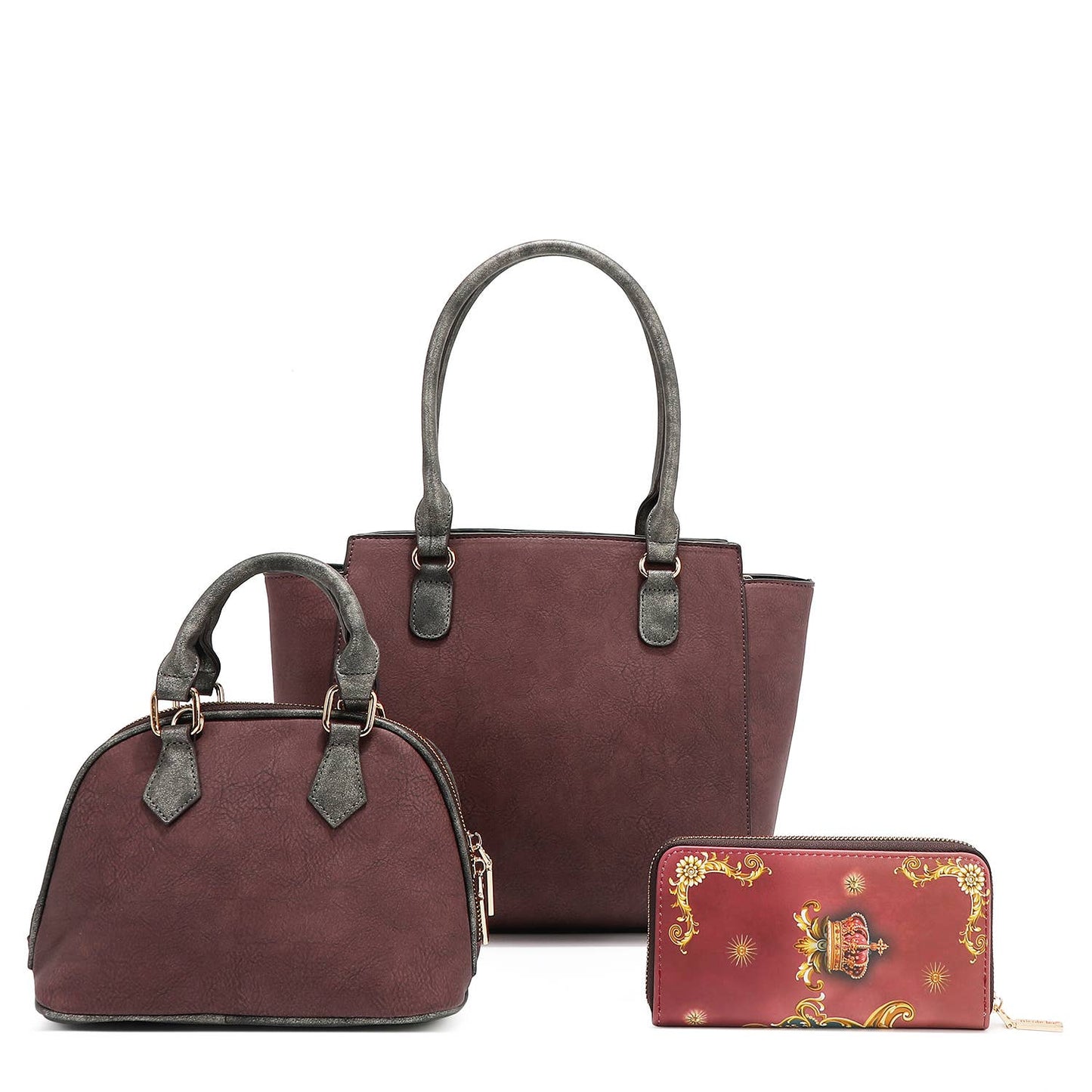 THE QUEEN 3 PC SET (Handbag, Crossbody, Wallet)