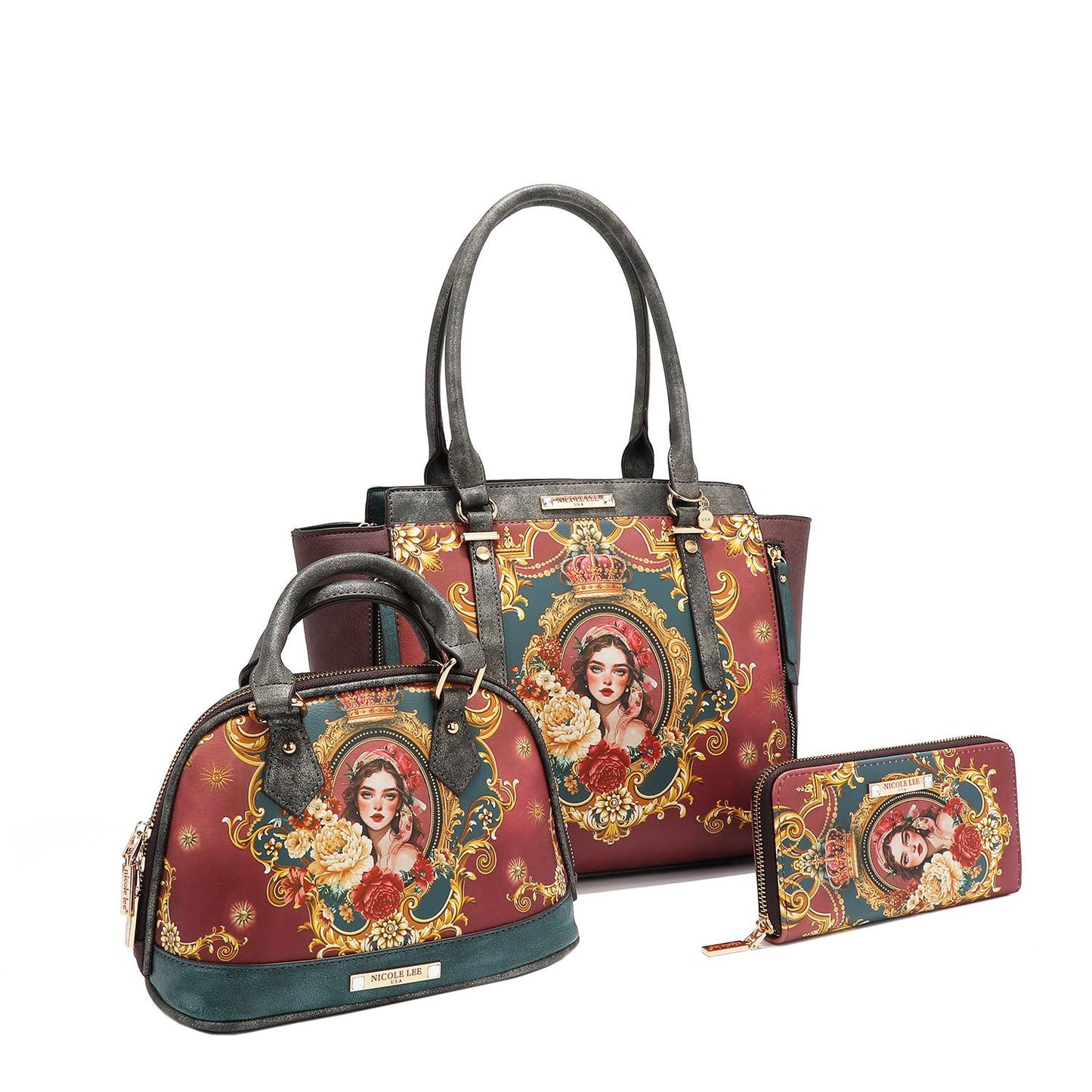 THE QUEEN 3 PC SET (Handbag, Crossbody, Wallet)