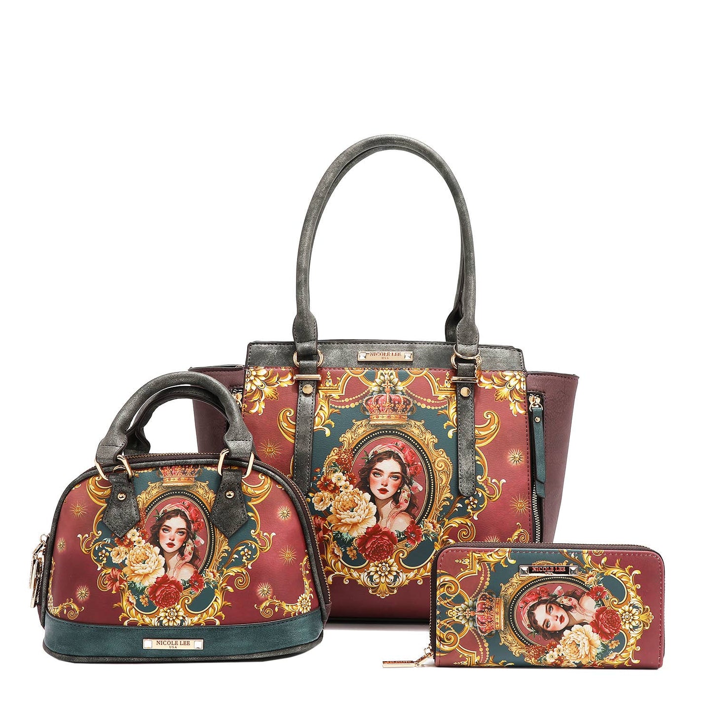 THE QUEEN 3 PC SET (Handbag, Crossbody, Wallet)